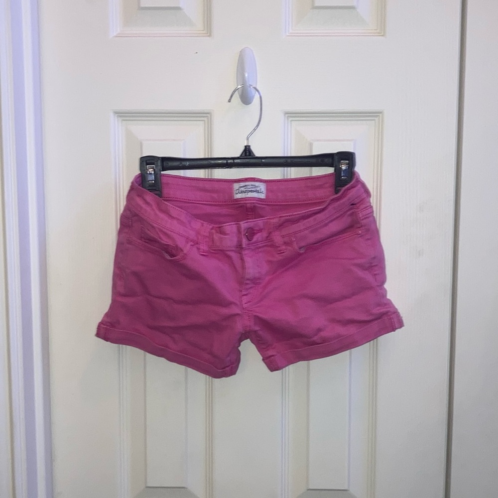 Flex Effects Low-Rise Denim MIDI Shorts